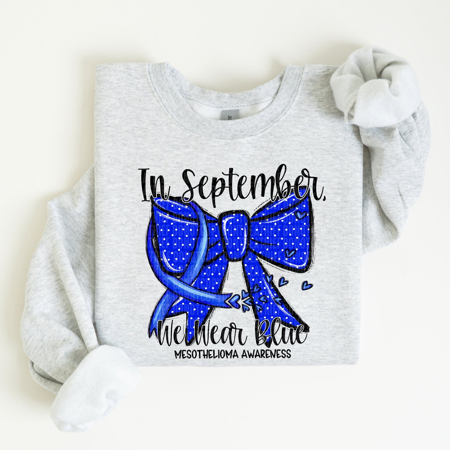 In September We wear blue-Mesothelioma Awareness-DTF Transfers