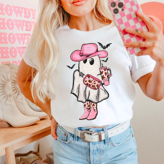 Cowgirl Ghost-Bella- Completed Tee