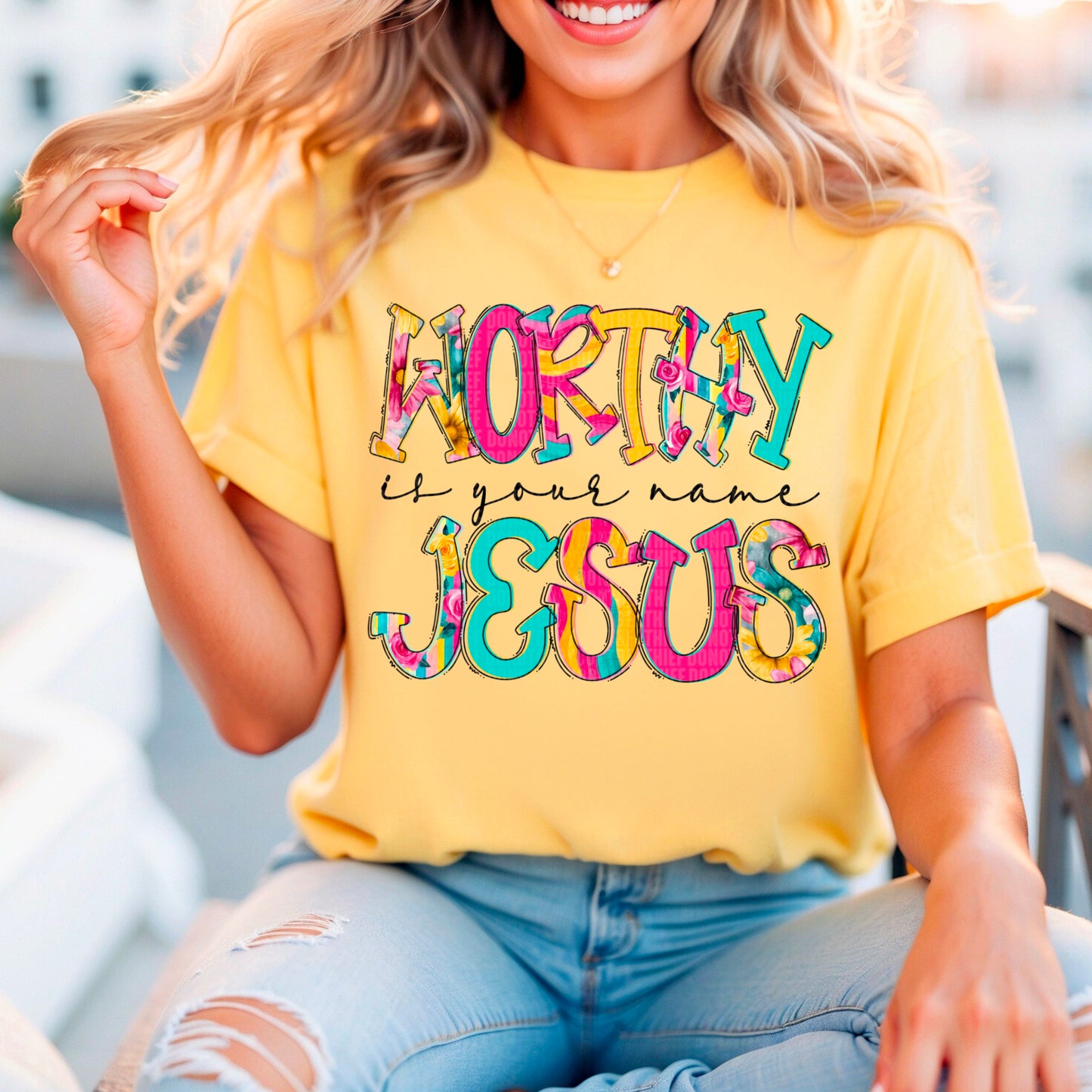 Worthy is your name Jesus- DTF Transfer