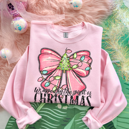 Wrapped in the spirit of Christmas- DTF Transfer