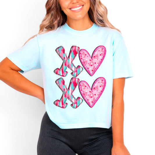 XOXO hearts- DTF Transfer