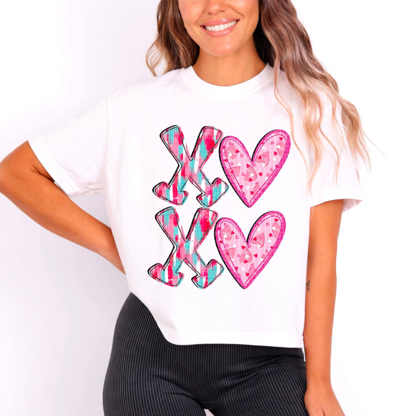 XOXO hearts- DTF Transfer
