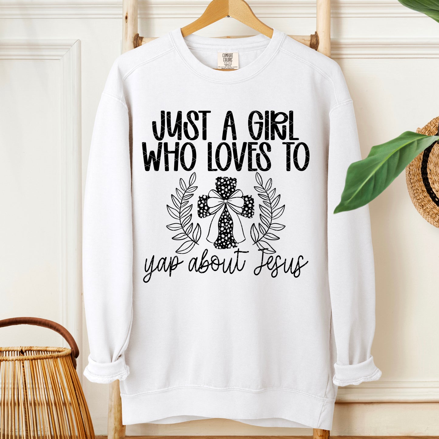 Just a girl who loves to yap about Jesus- DTF Transfer