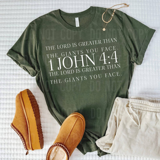 1 John 4:4- DTF Transfer