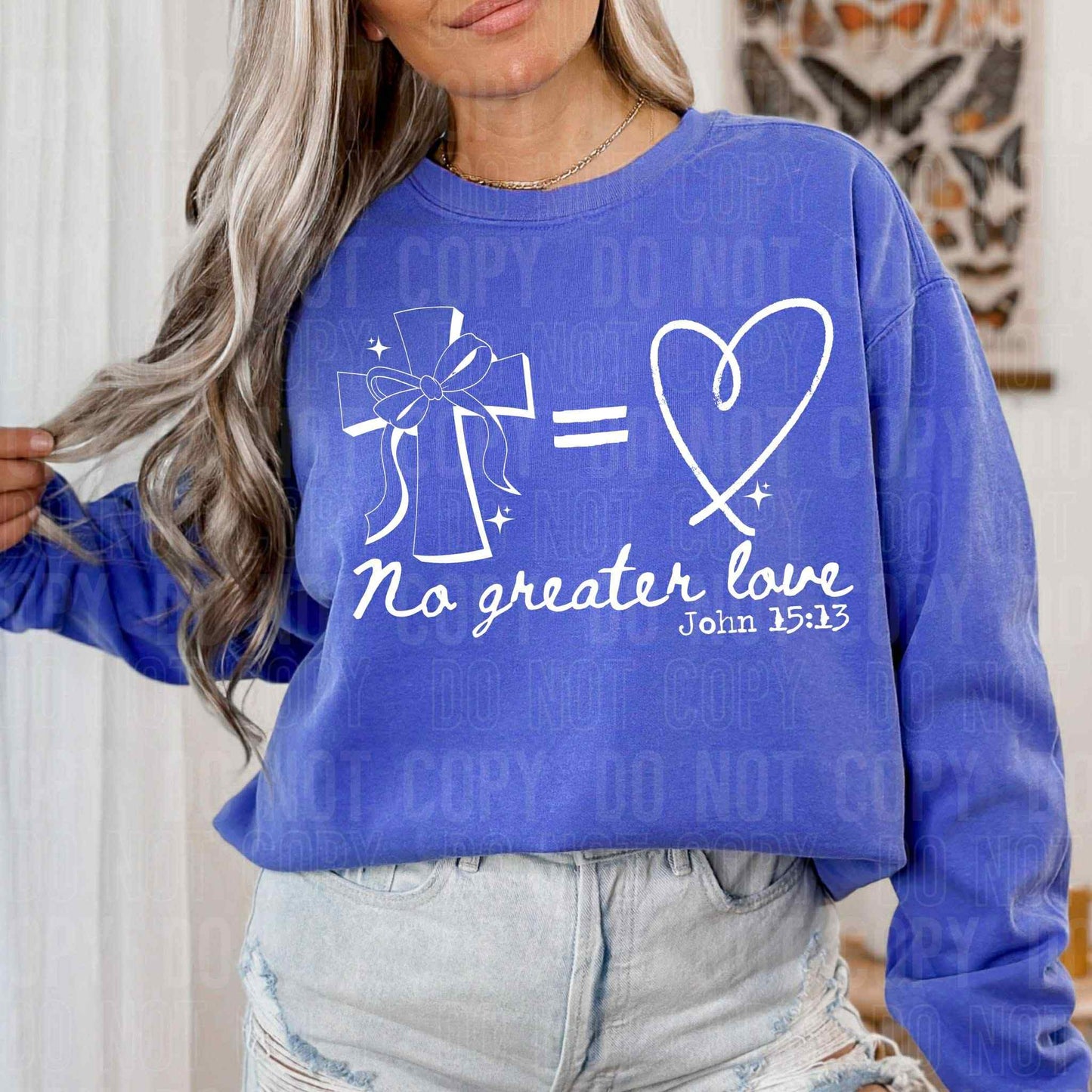 No greater love John 15:13-DTF Transfer