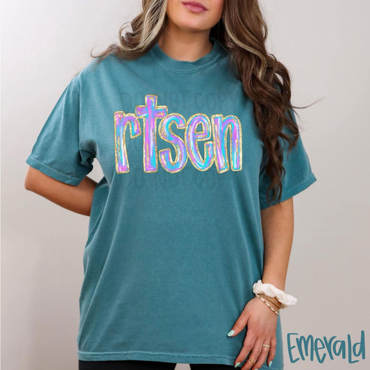 Risen purple blue-DTF Transfer