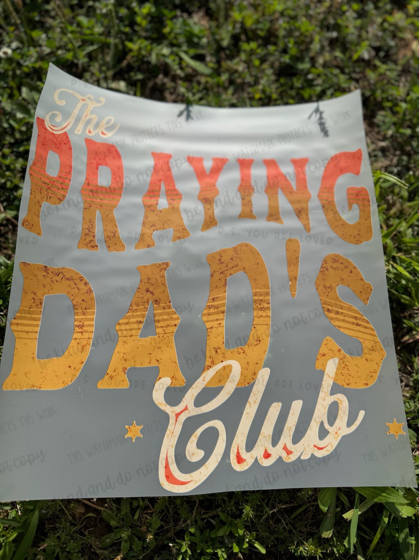 The Praying Dad's Club - DTF Transfer