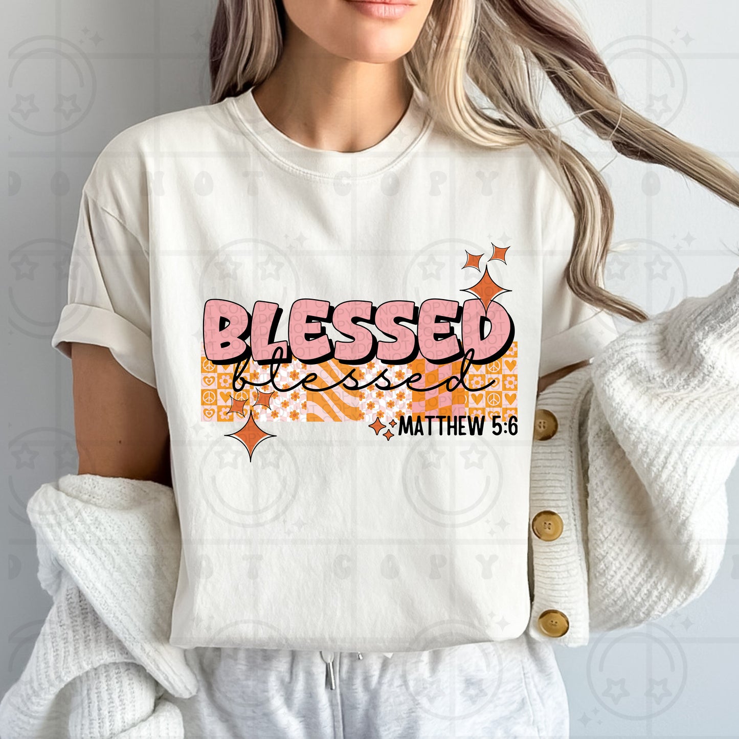 Blessed Matthew 5:6-DTF Transfer