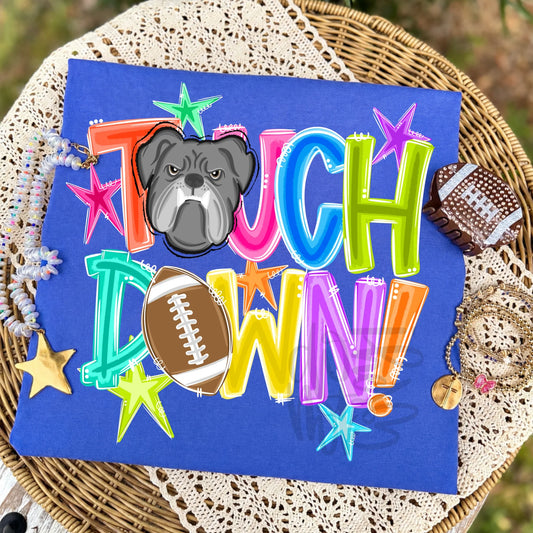 Touchdown Bulldog - DTF Transfer