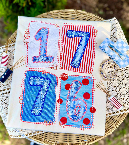 1776 patchwork- DTF Transfer