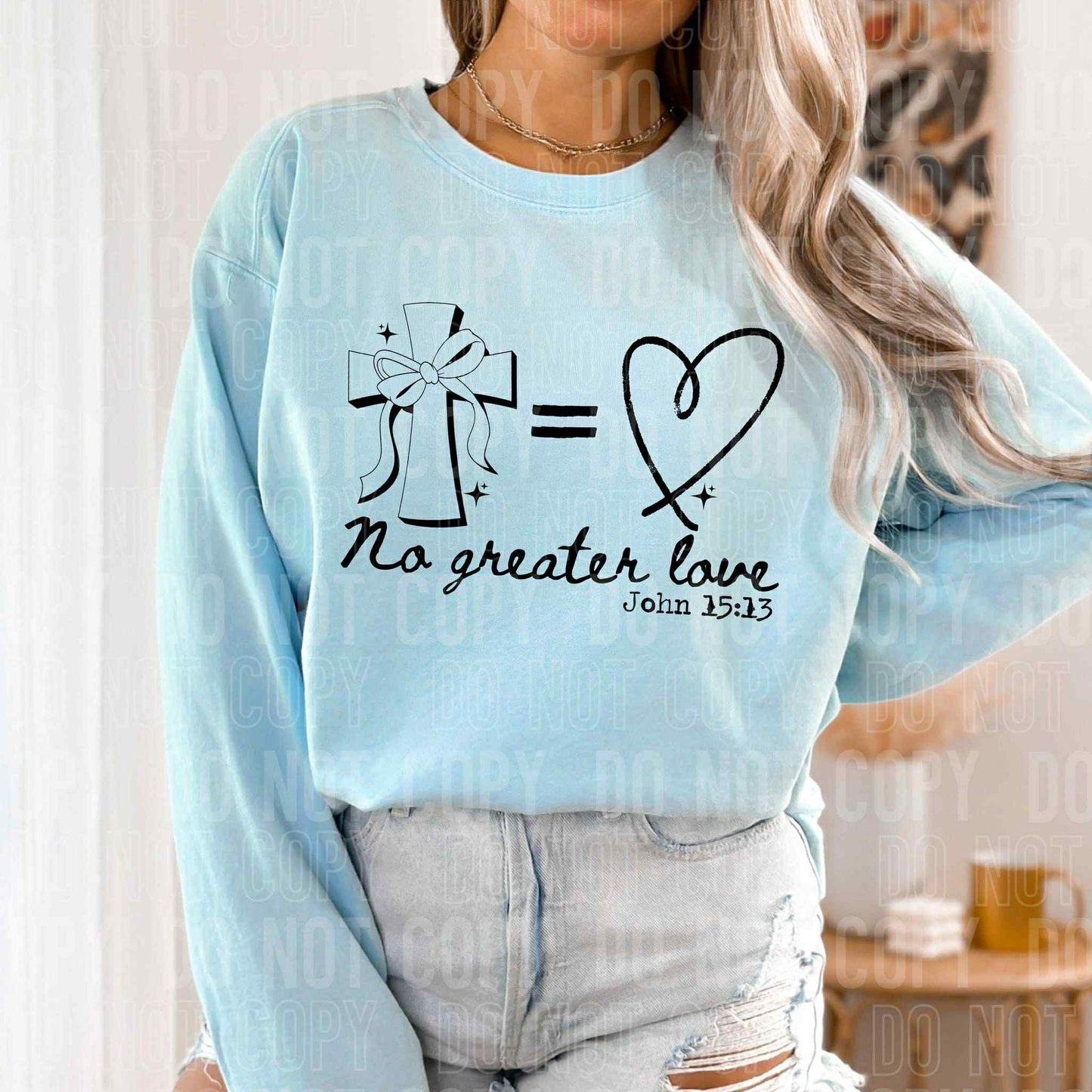 No greater love John 15:13-DTF Transfer