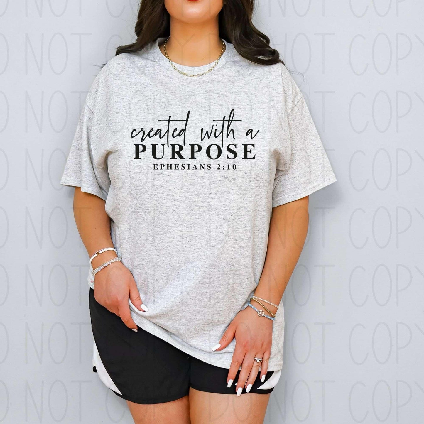 Created with a purpose- Completed Tee