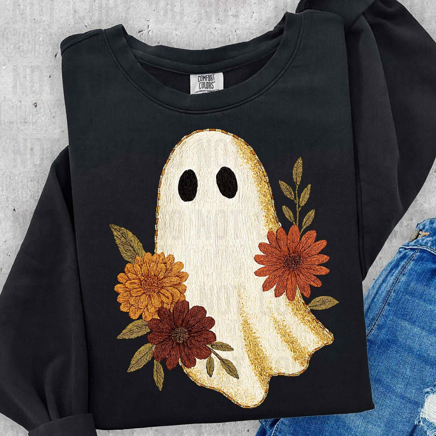 Floral Ghostie- DTF Transfer