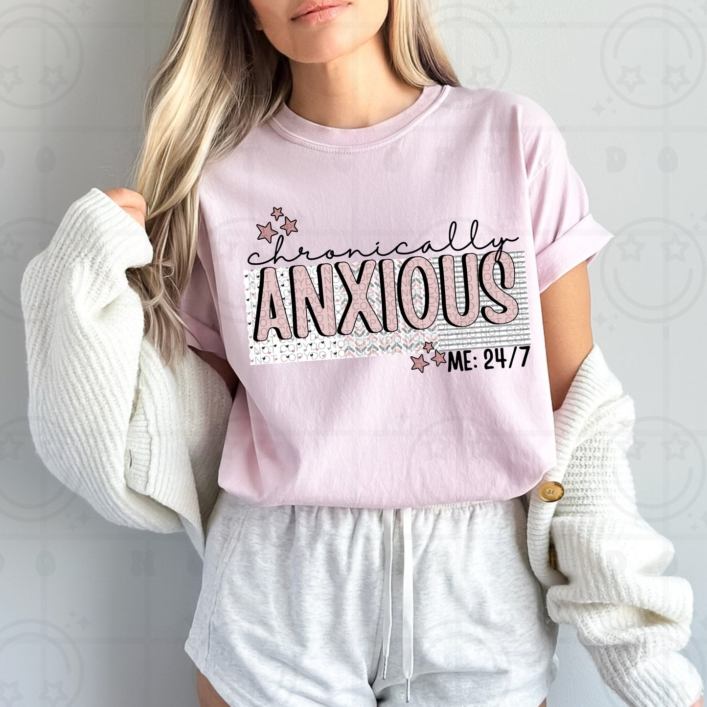 Chronically Anxious Me :24/7-DTF Transfer