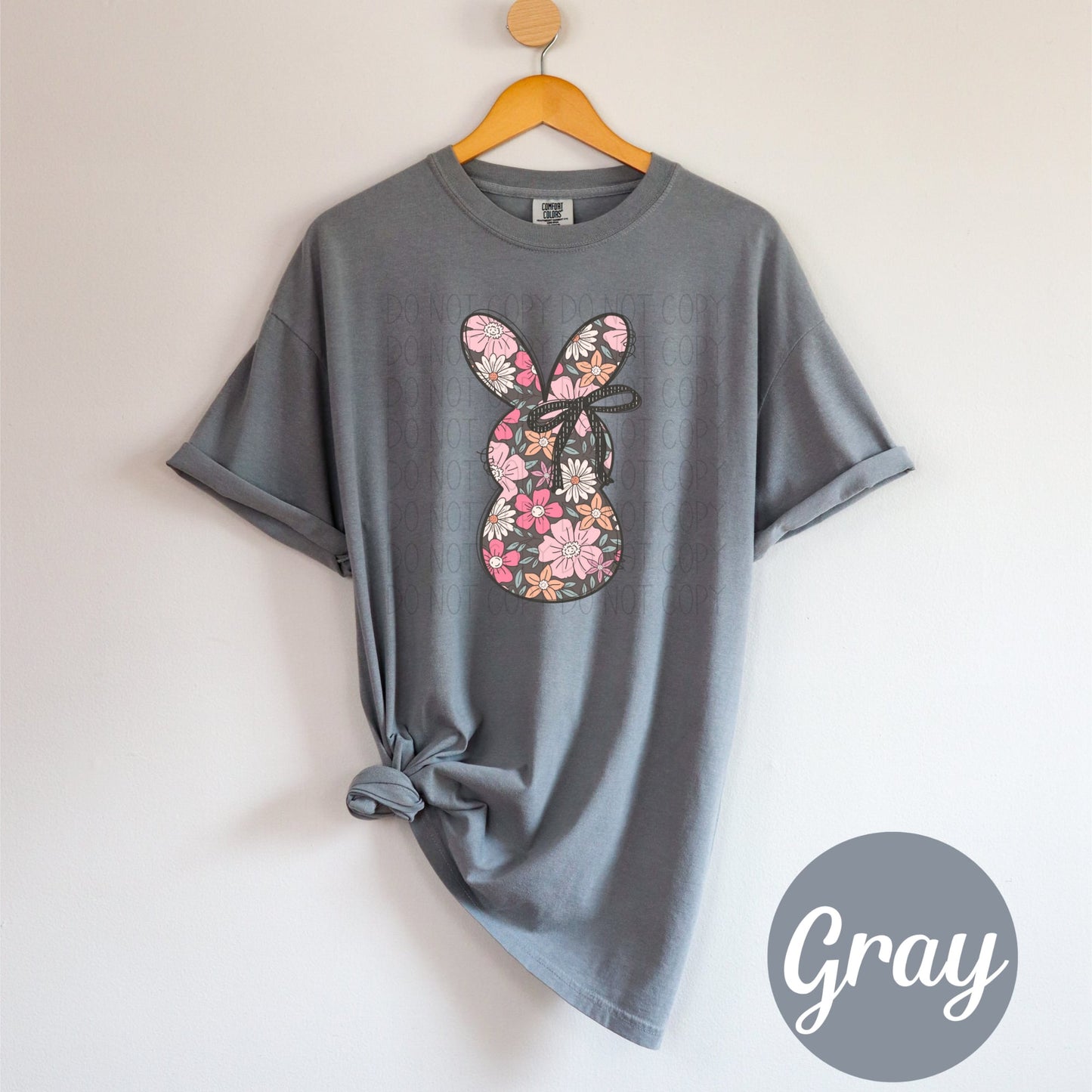 Floral Bunny- DTF Transfer
