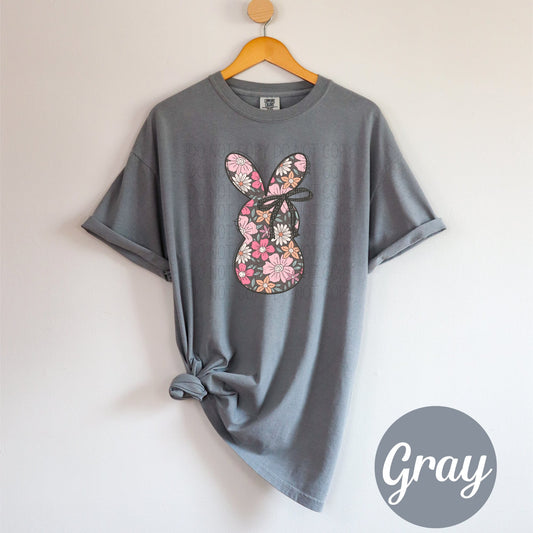 Floral Bunny- DTF Transfer