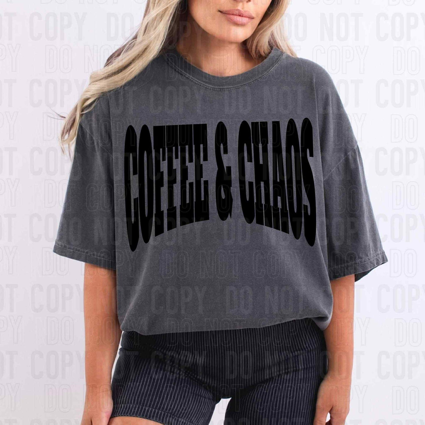 Coffee & Chaos- DTF Transfer