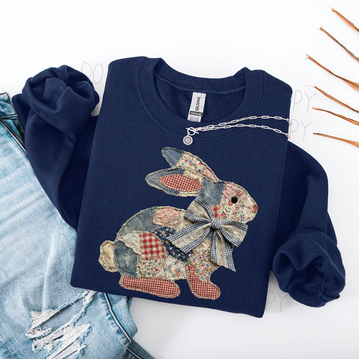 Quilted Rabbit- DTF Transfer