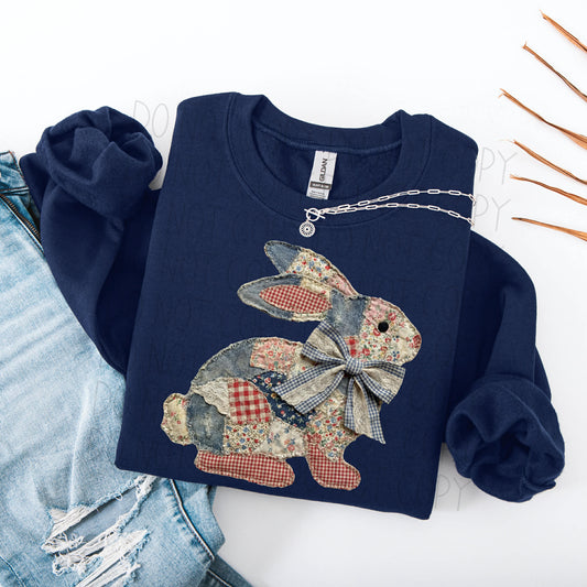 Quilted Rabbit- DTF Transfer