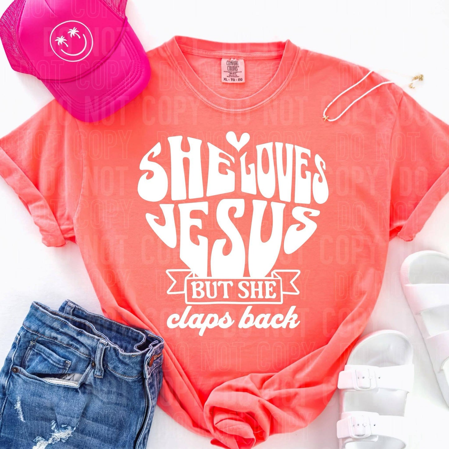 She loves Jesus but she claps back- DTF Transfer