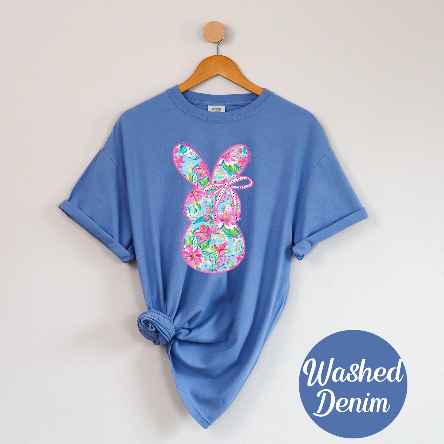 Spring Floral Bunny- DTF Transfer
