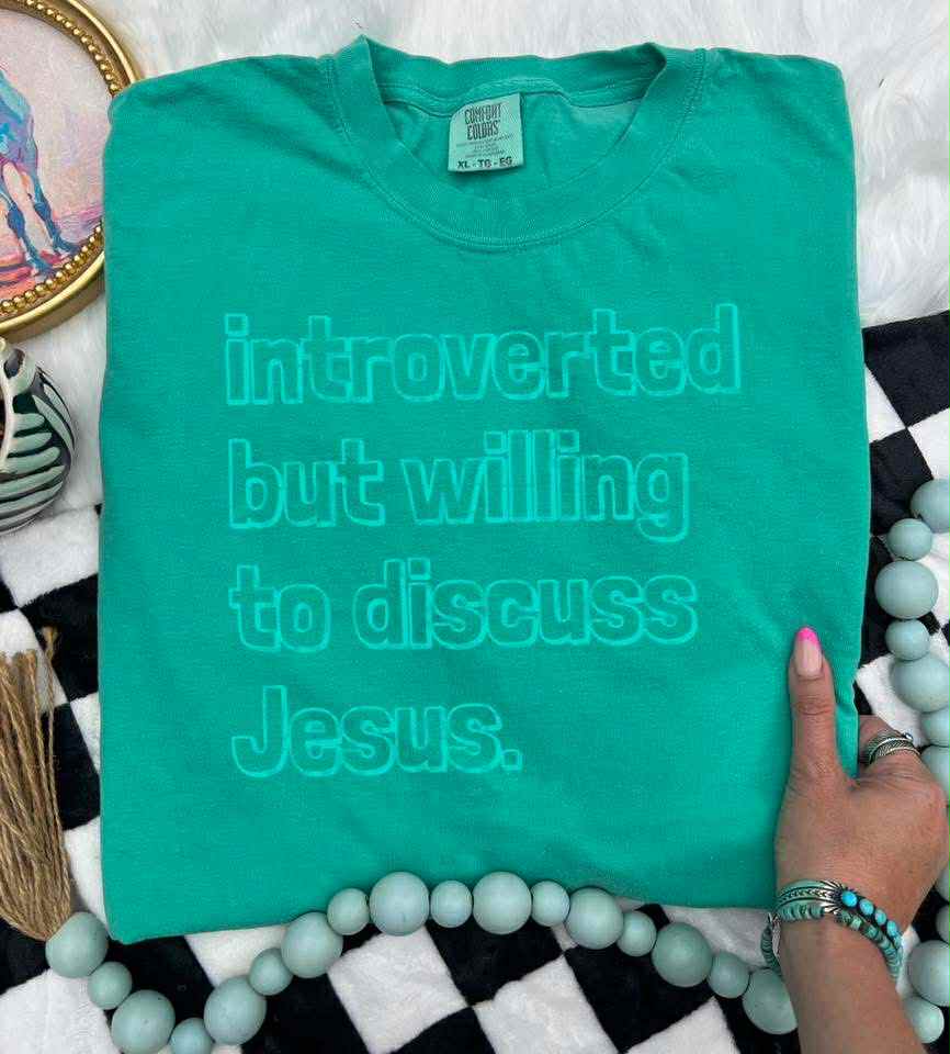 Introverted but willing to discuss Jesus- DTF Transfer
