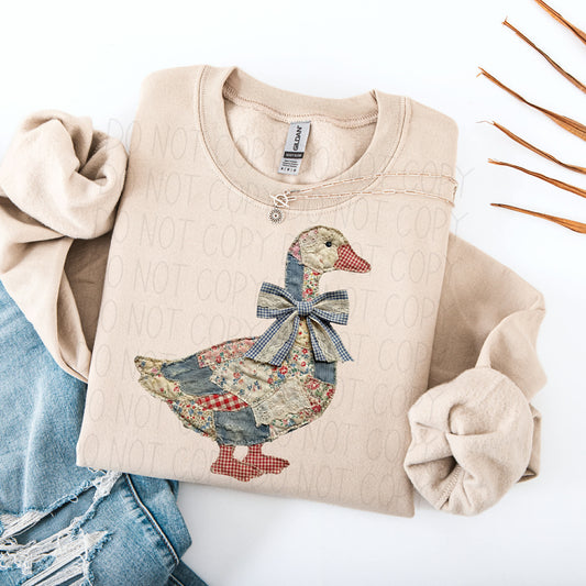 Quilted duck- DTF Transfer