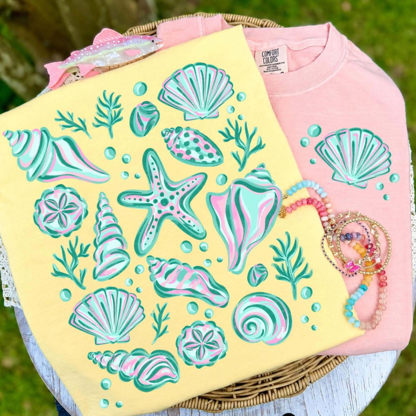 seashell collage- DTF Transfer
