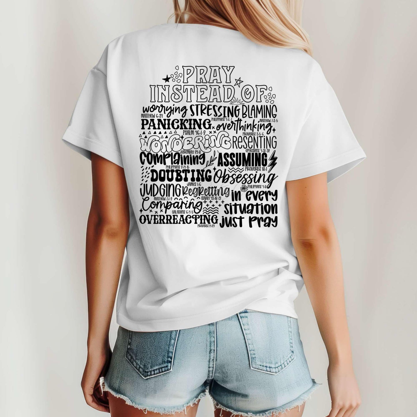 In every situation just pray- Completed Tee