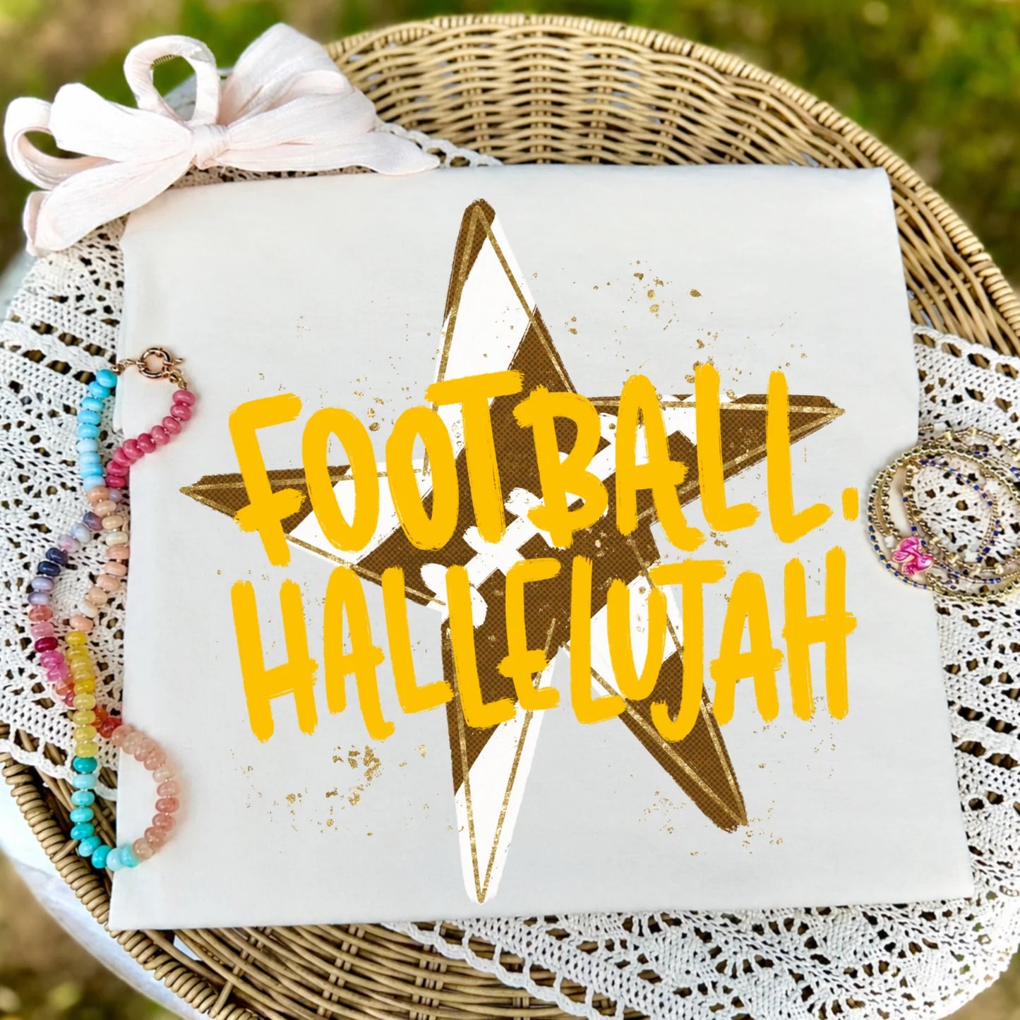 Football Hallelujah Gold - DTF Transfer