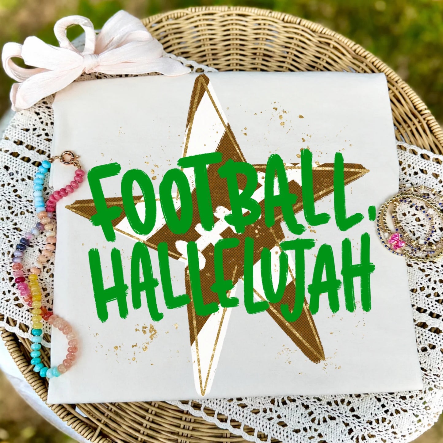 Football Hallelujah Green - DTF Transfer