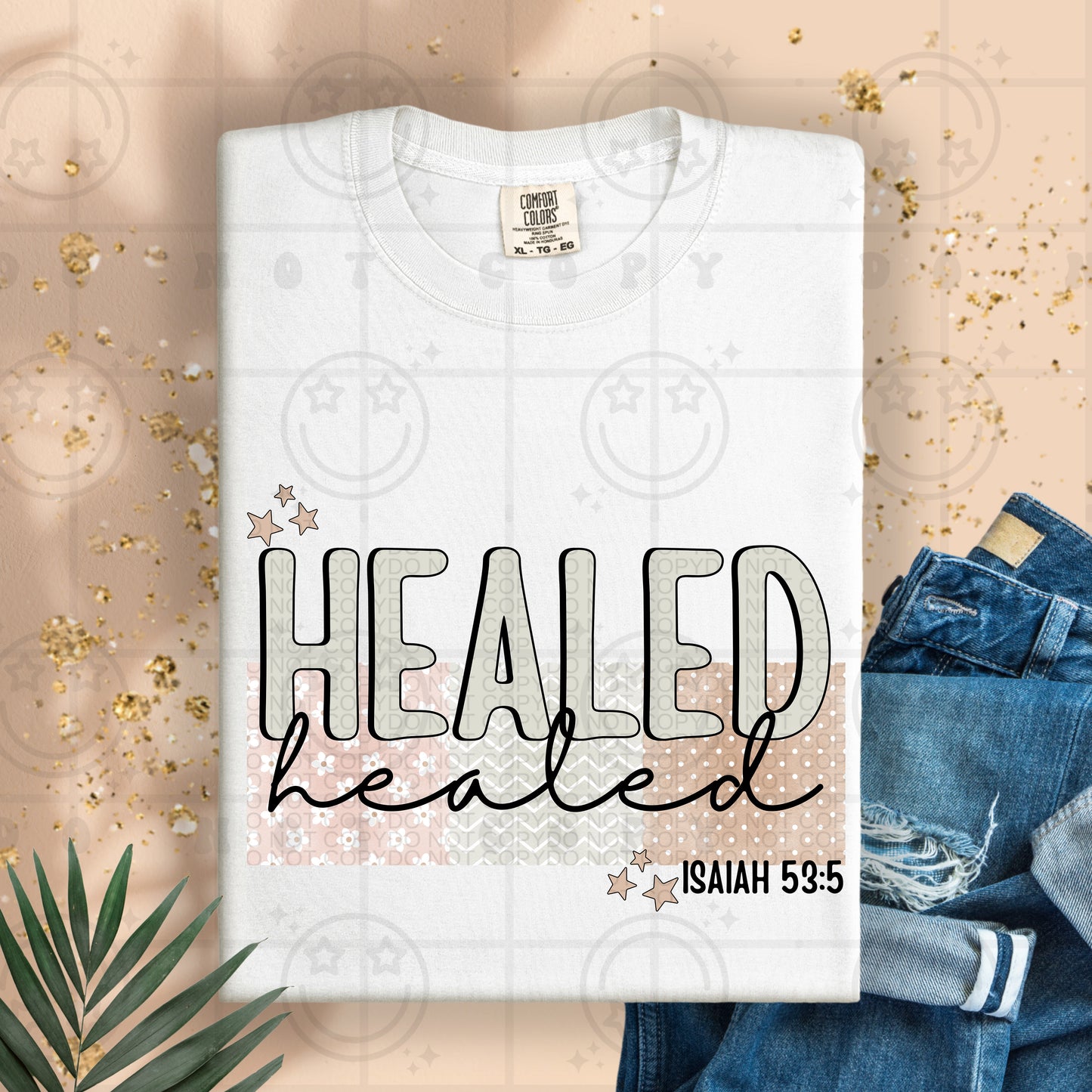 Healed Isaiah 53:5-DTF Transfer