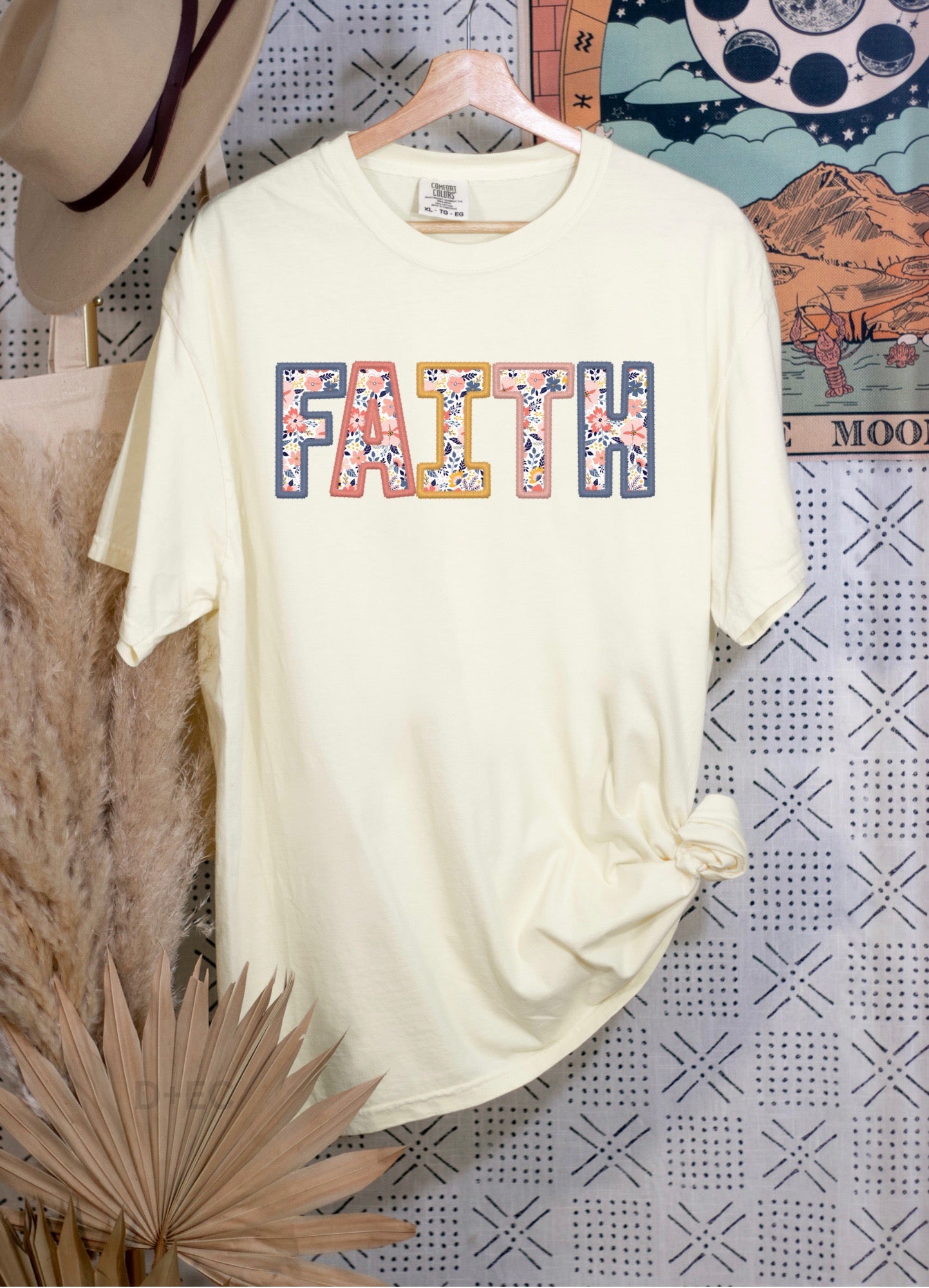 Faith Faux Embroidery-dtf transfer