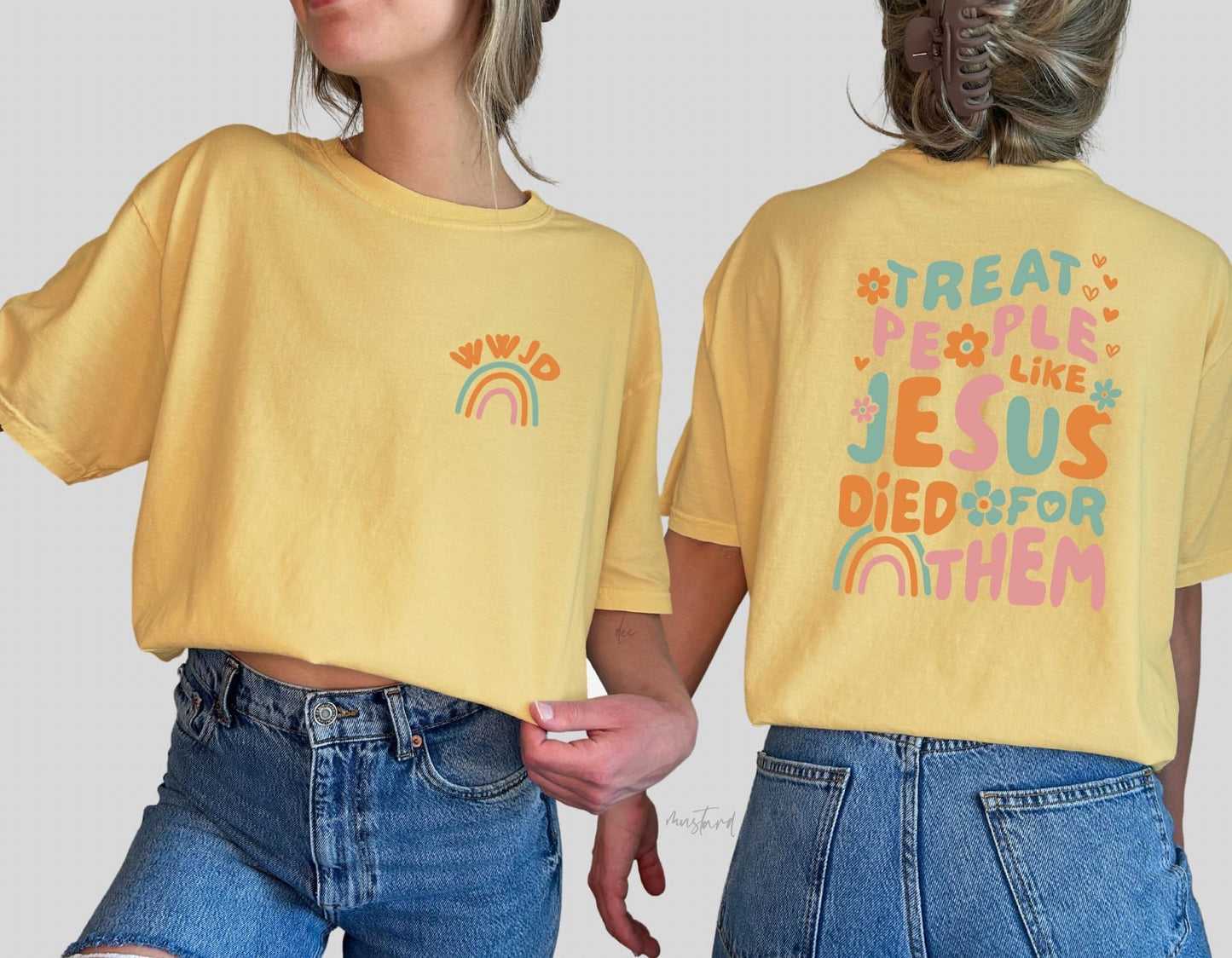 WWJD- treat people like Jesus died for them SET-dtf transfer