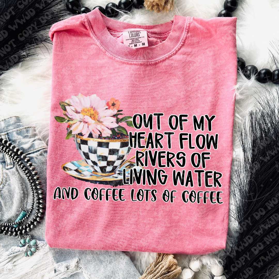 Out of my heart flow rivers of living water- DTF Transfer