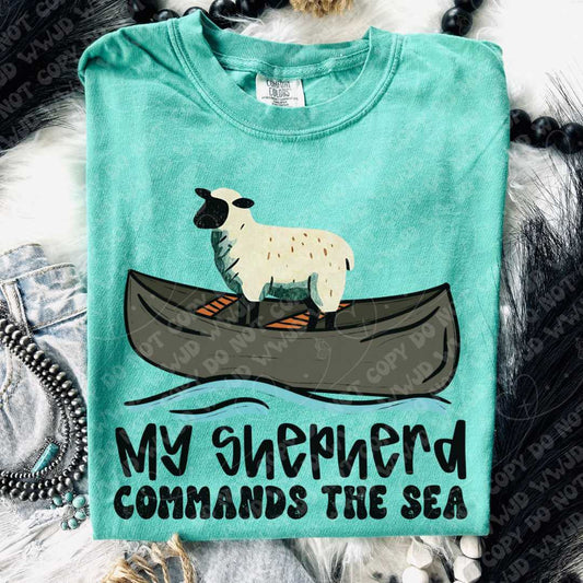 my shepherd commands the sea- DTF Transfer