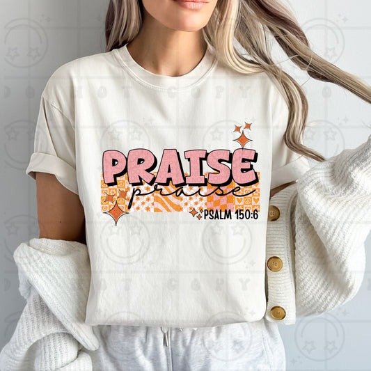 praised psalm 150:6-DTF Transfer