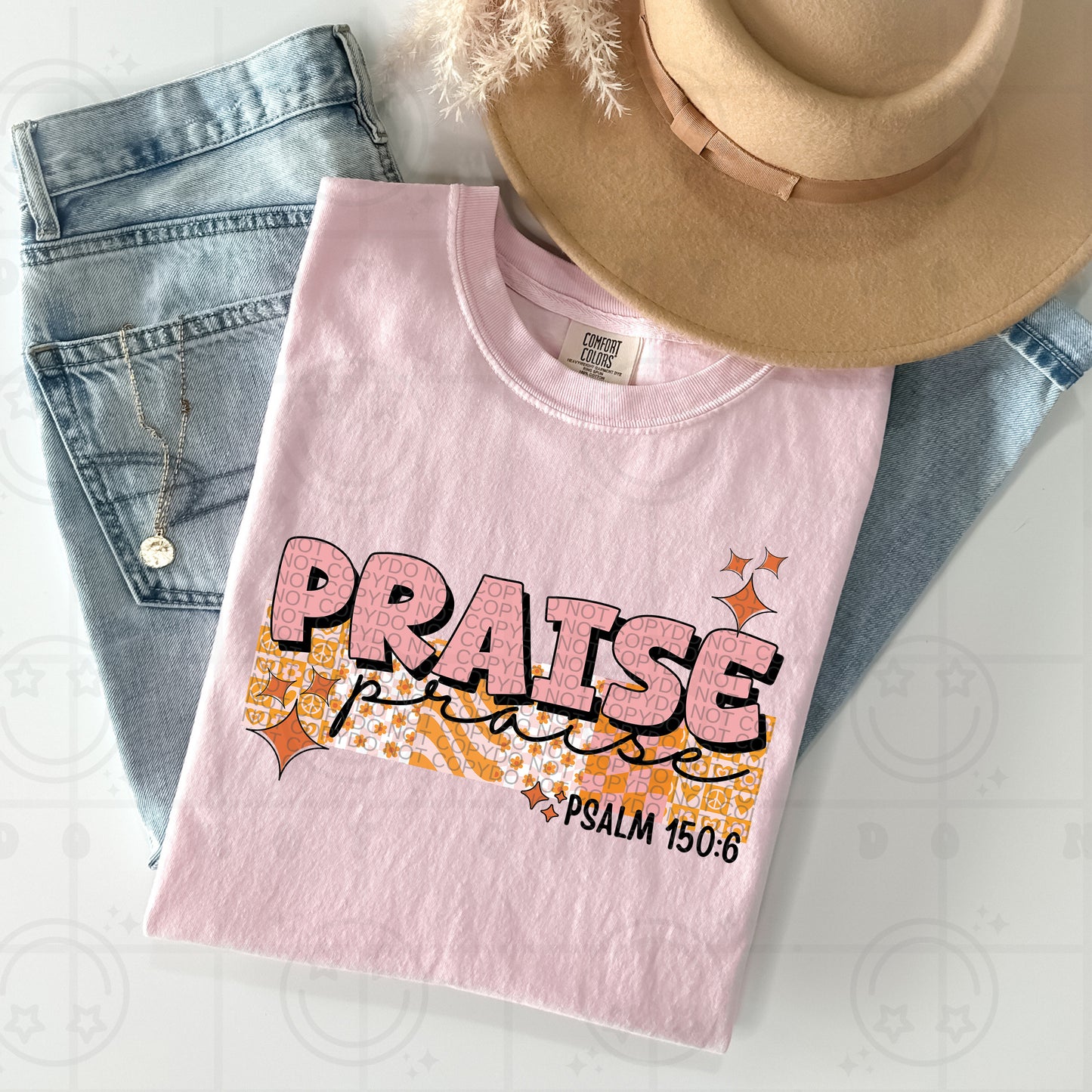 praised psalm 150:6-DTF Transfer