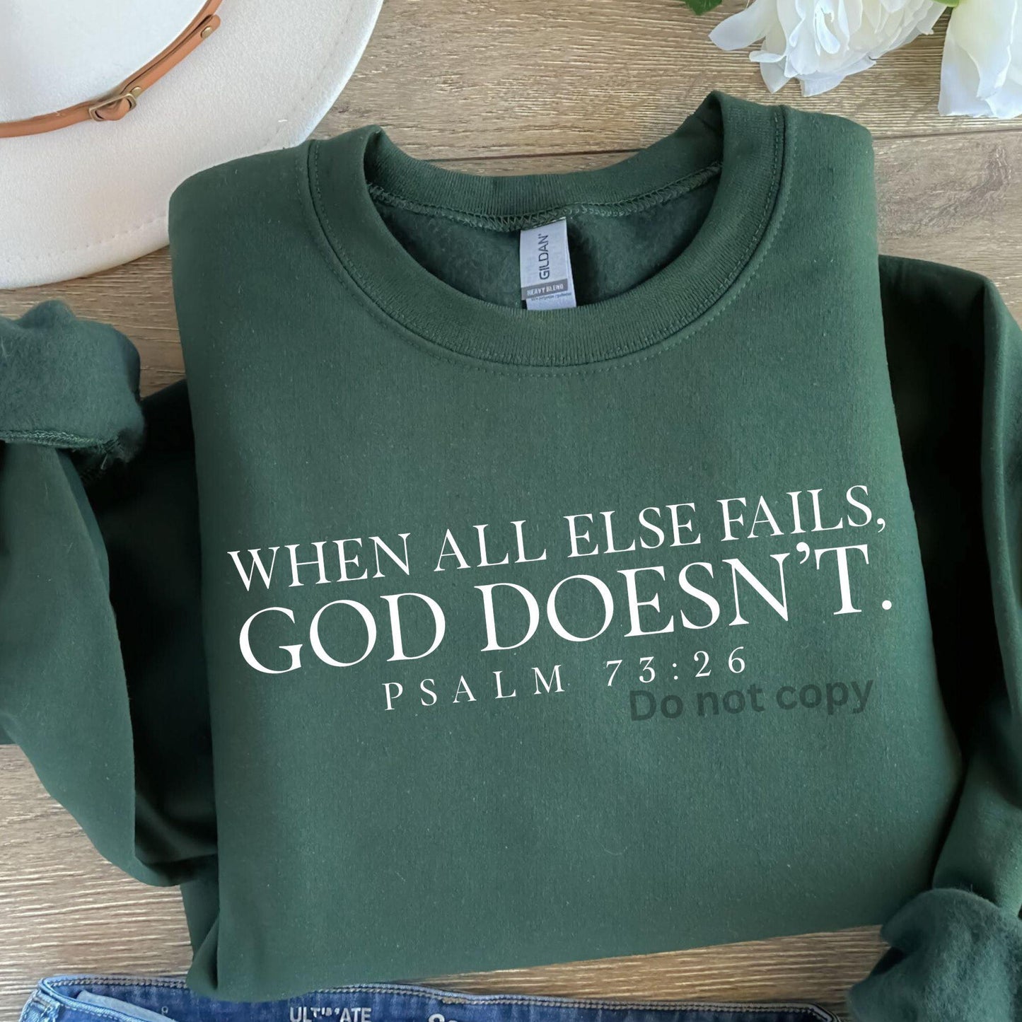 When All Else Fails, God Doesn't-DTF Transfer