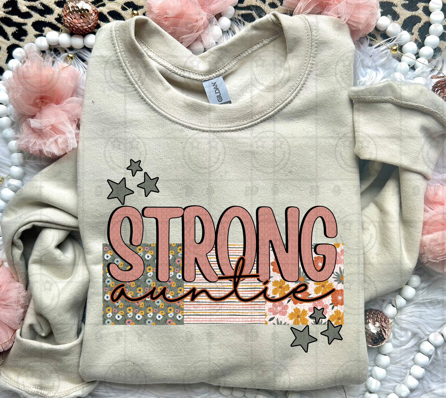 Strong Floral Custom- DTF Transfer