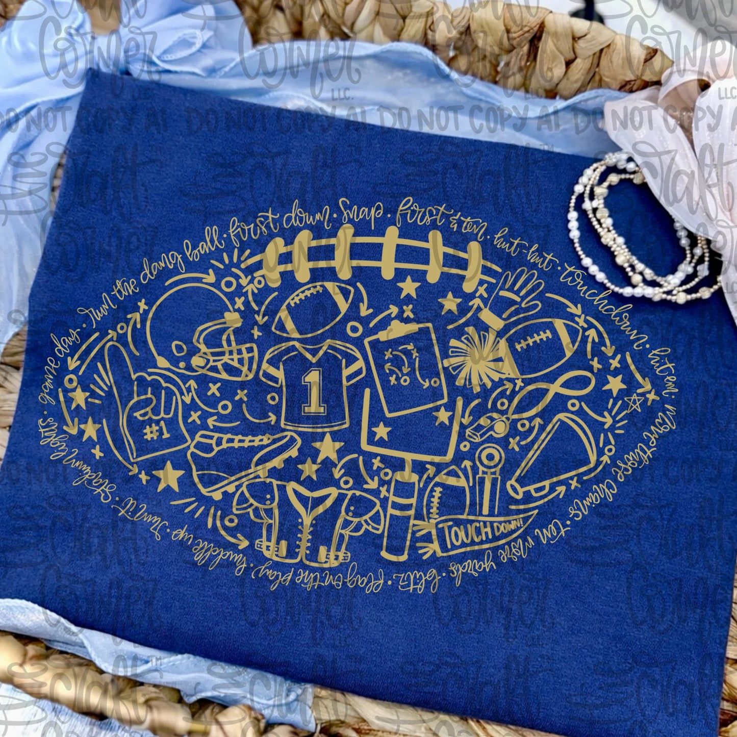 Football - Vegas Gold - DTF Transfer